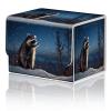 Card Game Storage Box for TCG MTG Card Box Organizer Trading Card Case Commander Deck Box TCG Card Storage Box Magnetic Closure Creative Pattern Up to 200 Cards, A Cute Raccoon Stars view 1