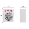 ZGME American Mahjong Set,166 White Tiles with Red Bag and Accessories,4 All-in-One Mahjong Racks with Pushers,Complete Western Mahjong Set view 2
