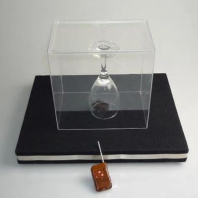 MOMOMAGE Glass Breaking Tray Pro - Remote Control with Organic Glass Cover Magic Tricks Stage Magic Mentalism Gimmick Props Glass Magic for Magicians