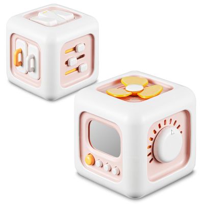 SOCBTNSO Busy Cube, Toys for 1 Year Old Girl Gifts, Montessori for Baby Girl, Travel Sensory Toys for Toddlers 1-3, Learning Fine Motor Skills| 1st Birthday Girl Gifts 12 Months