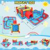 AKEYDIY Inflatable Water Slide Bounce House for Big Kids 3-12, Obstacle Course with Tunnel & Slide, Large Splash Pool, Water Cannon, Blow Up Water Park for Kids Backyard Indoor Outdoor view 4