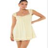 Princess Polly Women's Carlita Mini Dress, Yellow, 6 view 1