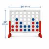 Bolaball 4 in a Row Game  2.6 Feet 4-to-Score Game for Kids & Adults, Indoor/Outdoor Family Yard, Portable Party for Home, Picnic & Travel, Wooden view 3