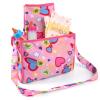 BABESIDE 5 Pcs Baby Diaper Bag Set with Magic Bottles, Baby Doll Accessories Includes Changing Mat, Diapers and Bottle with Disappearing Milk for 12-16 inches Dolls Kids Gift view 2