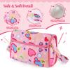 BABESIDE 5 Pcs Baby Diaper Bag Set with Magic Bottles, Baby Doll Accessories Includes Changing Mat, Diapers and Bottle with Disappearing Milk for 12-16 inches Dolls Kids Gift view 4