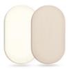 GRSSDER Stretchy Ultra Soft Fitted Bassinet Sheet 2 Pack, Universal Fit for Bassinets Baby Cradle Moses Basket Oval Rectangle Mattress Safe and Snug, Jersey Bassinet Sheets for Girls, Cream/Beige view 1