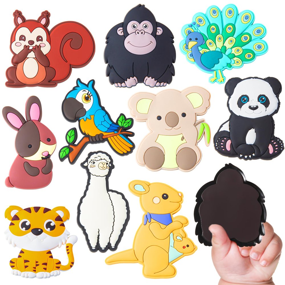 Fridge Magnets for Toddlers 1-3,Cute Animal Fridge Magnets for Kids,Large Size Toddler Magnets for Refrigerator,Strong Fridge Magnets Funny Magnetic Toys Babies Gift for Boys&Girls Ages 1