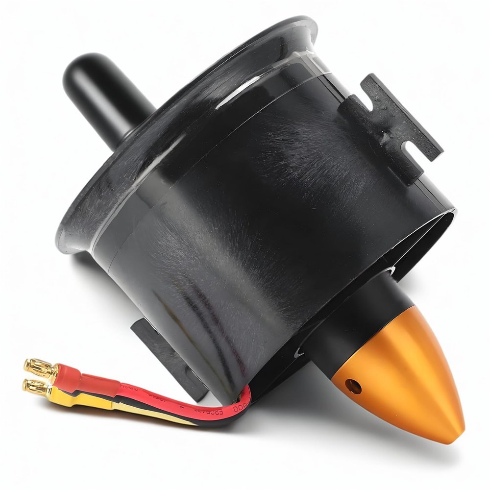 RC Jet Engine Ducted Fan, 70mm EDF Ducted Fan with 3000KV Brushless Motor for RC Airplane