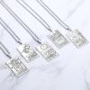 Tarot Cards Esotericism Necklace Aesthetic Stainless Steel Tarot Luck The Major Arcana Pendant (Metal Color: THE MAGICIAN 2 - Main Stone Color: Gold box chain) view 3