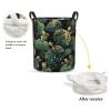 Foruidea Cactus Seamless1 Laundry Basket,Laundry Hamper,Collapsible Storage Bin, Oxford Fabric Clothes Baskets,Nursery Hamper For Home,Office,Dorm,Gift Basket view 2