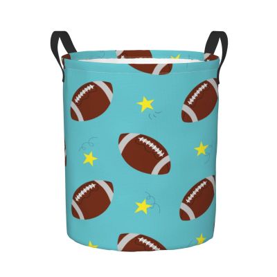 Foruidea Balls And Stars Laundry Basket,Laundry Hamper,Collapsible Storage Bin, Oxford Fabric Clothes Baskets,Nursery Hamper For Home,Office,Dorm,Gift Basket