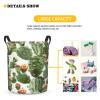 Foruidea Cactus Seamless Laundry Basket,Laundry Hamper,Collapsible Storage Bin, Oxford Fabric Clothes Baskets,Nursery Hamper For Home,Office,Dorm,Gift Basket view 3