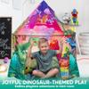 JOYIN Dinosaur Play Tent for Kids, Pop Up Play Tent for Boys & Girls, Kids Indoor Outdoor Dinosaur Playhouse Tent Set for Toddlers Birthday view 3