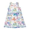 Aflyko Spring Dress for Girl Fantasy Axolotls Floral Kiddo Tank Sundress Costume Dress Summertime Comfy Skirt for Dinner Event Wedding Party 5-6T view 1