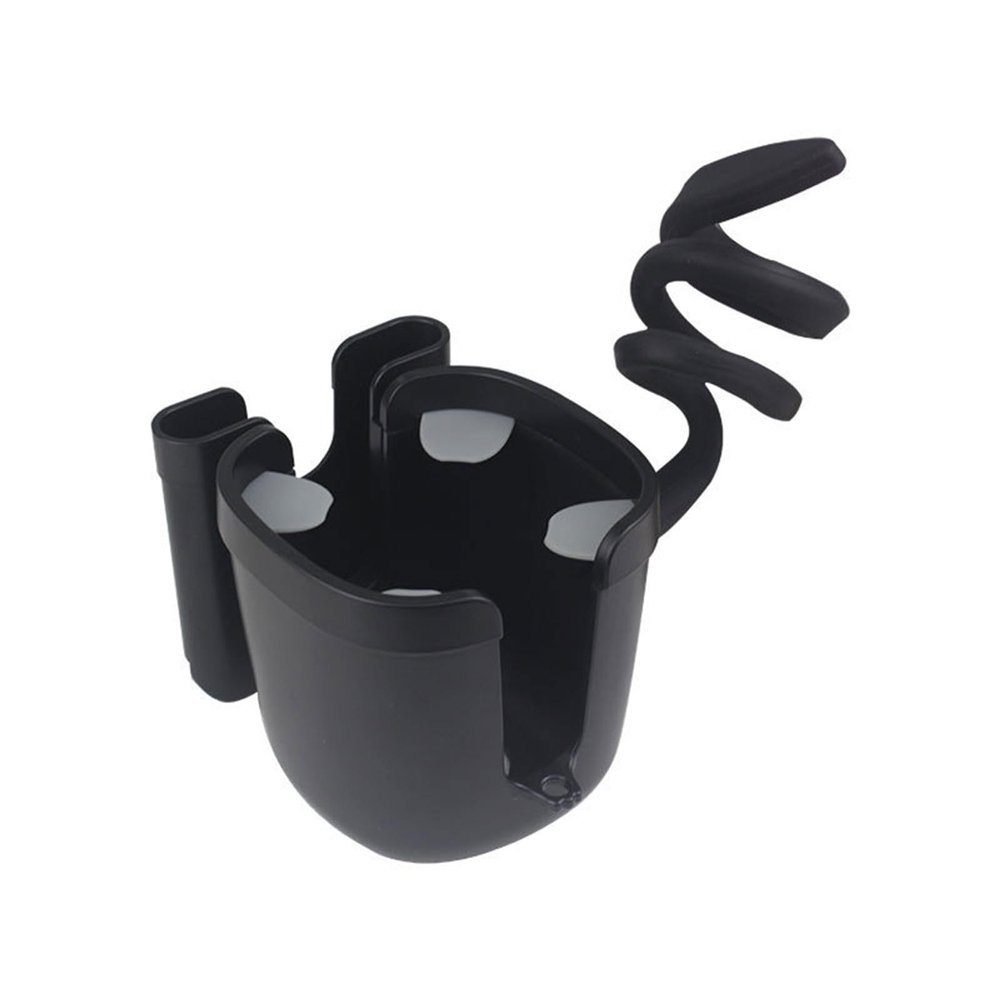 2 in 1 BuggyPushchair Drink Beverage Holder Bottle Organiser for Stroller Wheelchair Walker with Phone Holder Stroller Phone Holder