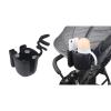 2 in 1 BuggyPushchair Drink Beverage Holder Bottle Organiser for Stroller Wheelchair Walker with Phone Holder Stroller Phone Holder view 2