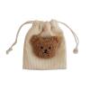 Soft & Pacifier Storage Container Earphone Pouch Chnage Bag Ensure Hygiene & Easy Access to Your Kid Pacifier Pacifier Holder with String Bear Pattern Pacifier Storage Bag Earphone Bag Change view 1