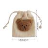 Soft & Pacifier Storage Container Earphone Pouch Chnage Bag Ensure Hygiene & Easy Access to Your Kid Pacifier Pacifier Holder with String Bear Pattern Pacifier Storage Bag Earphone Bag Change view 4