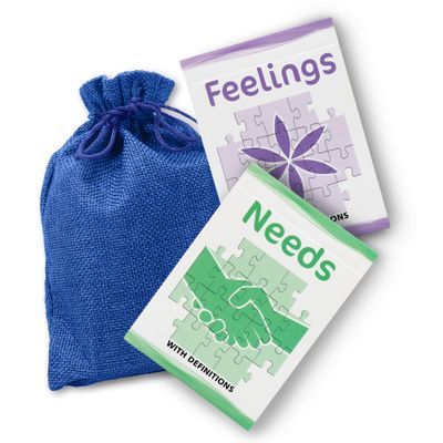 The Empathy Set: Definitions Edition 112 Feelings and Needs Flash Cards for Emotional Literacy & Relational Harmony, User-Friendly Emotional Literacy Cards with Definitions & Four Synonyms