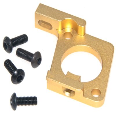 Motor Mount Adjustment Block Compatible with JLB Racing Cheetah 1/10 Parts Brushless RC Car Accessories Aluminum Alloy Upgrade Replace EA1052(Gold)