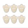 3" - 6 Pack Cowboy Smileyface Wood cutout, wooden cowboy for crafts and parties, cowboy gift, house decor,smiley face wood cutout, cowboy smile face, party decor, western party, cowboy party decor view 1