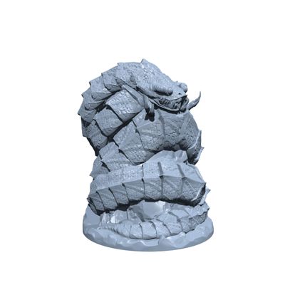 ToysCentral Basics Sandmaw, The Dune Worm | Silkstrander Worm Miniature for Tabletop Games Like D&D and War Gaming Large, Gray, 02S026-02