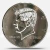 blue-ther Plastic Super Jumbo Half Dollar (25 cm/9.84 in) Magic Tricks Appearing/Vanishing Coin Magic Accessory Close Up Illusions Gimmicks Props for Magicians view 2