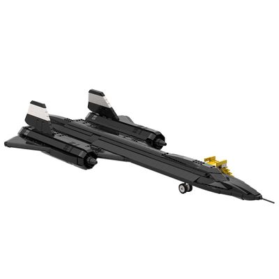 Aetheria Military SR-71 Reconnaissance Aircraft Bricks Set, Military Series Blackbird Air Force Fighter Jet Building Block Set, Airplanes Toys Collectors & Enthusiasts Gift-1769 Pieces-CT-1015
