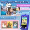 Kids Phone for Boys Girls, Touchscreen Toddler Smartphone Learning Toy, 3-10 Year Old Christmas Birthday Gift, Play Cell Phone With Camera, Games, Music, 8GB Card view 4