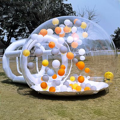 Inflatable Bubble House Tent, Inflatable Bubble House Dome for Kids, 10FT Waterproof Transparent Kids Party Clear Bubble House with Tunnel for Home Party, Party Decor