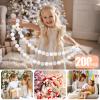 GOGOSO Balls for Ball Pit - Plastic Ball for Toddlers 1-3, Baby Kids Ball Pool Decoration 50 100 200 300 500 1000 (A White+Beige+Clear, 200 Balls) view 3
