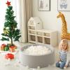 GOGOSO Balls for Ball Pit - Plastic Ball for Toddlers 1-3, Baby Kids Ball Pool Decoration 50 100 200 300 500 1000 (A White+Beige+Clear, 200 Balls) view 4