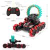 BOKSIYUR RCStunt Remote Control Car,Soft Bullet Tank,Gesture Sensing, Cars for Kids,RC Crawlers,Stunt Remote Control Car Tank for Boys, RC Cars for Kids,360Battle Tanks,for Boys Ages 8-12 Gift(red) view 2