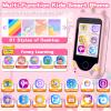 Kids Phone for Girls Boys, Touchscreen Toddler Smartphone Learning Toy, 3-10 Year Old Christmas Birthday Gift, Play Cell Phone With Camera, Games, Music, 8GB Card view 2