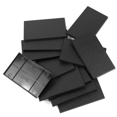 Evemodel Plastic Model Bases Rectangle Black ABS for Wargame Tabletop Military Simulation Scene (60 * 100mm-16pcs)