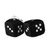 Vacatga 1 Pair Fuzzy Dots Rear View Hanger Decoration Car Styling Accessorie Red Fuzz, 6*6*6 cm view 3