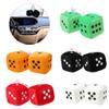 Vacatga 1 Pair Fuzzy Dots Rear View Hanger Decoration Car Styling Accessorie Red Fuzz, 6*6*6 cm view 4
