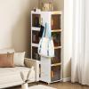 4 Tier Storage Bins,Stackable Storage Bins with Wheels Folding Storage Boxes, Collapsible Storage Bins, Closet Organizers and Storage for Living Room,Kitchen,Office,Dorm[US Warehouse] White view 2
