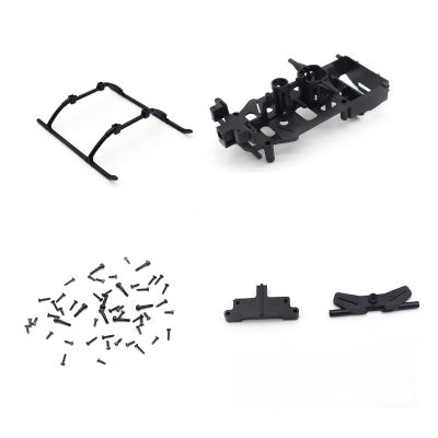 Zeyoking Original Parts for C186 BO105 RC Helicopter, Includes Landing Skid, Main Frame, Screw Kit, Servo Mount
