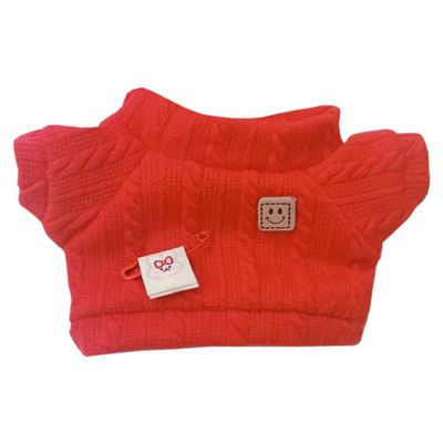 niannyyhouse Dolls Dress Up Knit Sweater 20cm 40cm Plush Doll Clothes (Red-20cm)