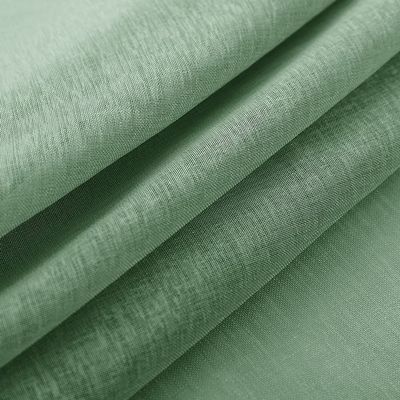 Iuokuby Simple Solid Sheer Curtains Transparents Voile Rod Pocket for Living Dining Kids Room Bedroom(1 Panel, W 52 x L 84 inch, Army Green)