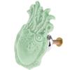 Ceramic Door Knobs,Ceramic Cabinet Knobs, Red Children Room Cartoon Handle Ceramic Drawer Chest Door Handlle Dresser Closet Wardrobe Furniture Pull Handle with Screws - 2pcs (Color : Green) view 2