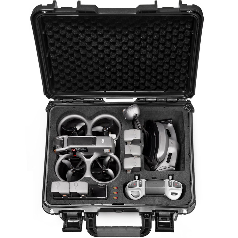 Lekufee Waterproof Hard Carrying Case for DJI Avata 2,Fly More Combo,Goggles 3(NOT for Goggles N3),RC Motion 3,FPV Remote Controller 3 and Accessories(Case Only)