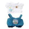 niannyyhouse Sweater Bib Pants Cowboy Bear Outfit 10cm~15cm 20cm 40cm Plush Doll Clothes Doll Accessories (White 20cm) view 1