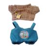 niannyyhouse Sweater Bib Pants Cowboy Bear Outfit 10cm~15cm 20cm 40cm Plush Doll Clothes Doll Accessories (Brown 40cm) view 1