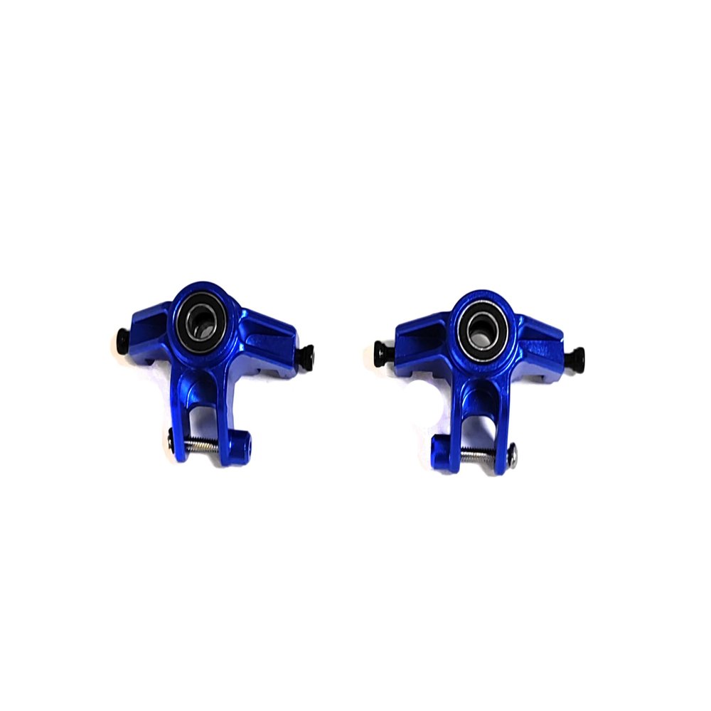 KEBEILEE CNC Aluminum7075 Front Steering Block for LOSI 1/18 Mini LMT (Blue)
