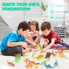 Awsoo 30 Dinosaurs Toys for Kids 3-5 6 7, Realistic Dinosaur Toys with Storage Egg Gifts for Kids 3 4 5 6Tyrannosaurus rex Toy for ages3 4 as Birthday Gift view 2