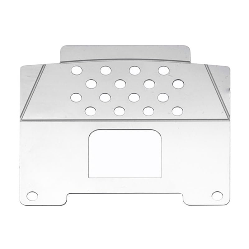 VERBANA for WPL D12 1/10 RC Truck Car Metal Chassis Armor Axle Protector Plate Decoration Kit Replacement for WPL D12 1/10 RC Truck Car Accessories, Silver
