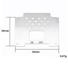 VERBANA for WPL D12 1/10 RC Truck Car Metal Chassis Armor Axle Protector Plate Decoration Kit Replacement for WPL D12 1/10 RC Truck Car Accessories, Silver view 2