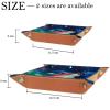 Star Frog Microfiber Leather Dice Trays Folding for RPG DND Table Games, Leather Dice Holder Storage Box Portable Folding Rolling Dice Tray, 20.5x20.5cm view 4